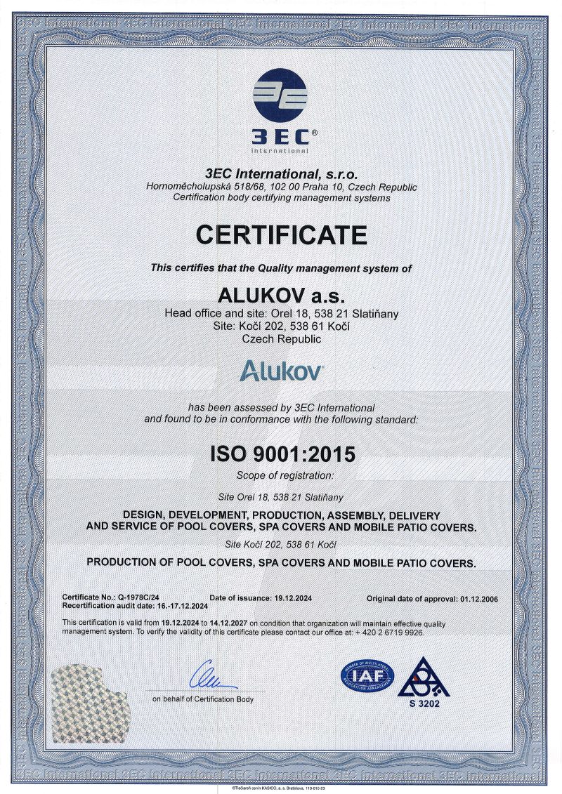Zertifikat ISO 9001